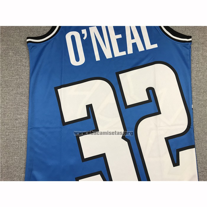 Camiseta Orlando Magic Shaquille O'Neal NO 32 Mitchell & Ness Big Face Azul